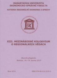 XIII. Mezinárodní kolokvium o regionálních vědách