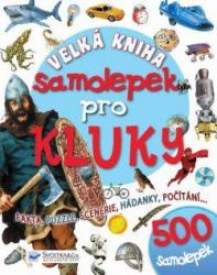 Velká kniha samolepek – pro kluky