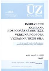 ÚZ č. 835 Insolvence, ochrana hospodářské soutěže