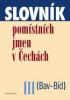 Slovník pomístních jmen v Čechách III.